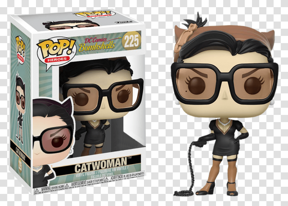 Catwoman Sepia Tone Us Exclusive Pop Vinyl Figure Funko Pop Dc Comics Bombshell, Goggles, Accessories, Person, Sunglasses Transparent Png