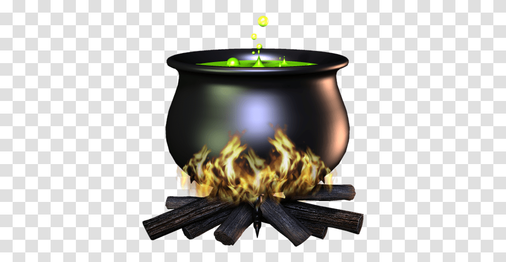 Cauldron Witches Cauldron With Fire, Flame, Wedding Cake, Dessert, Food Transparent Png