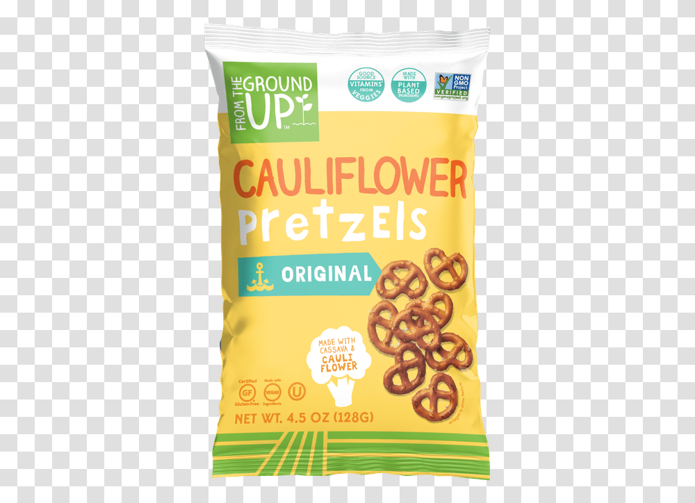 Cauliflower Pretzels Original Twists Ground Up Tortilla Chips, Bread, Food, Cracker, Snack Transparent Png