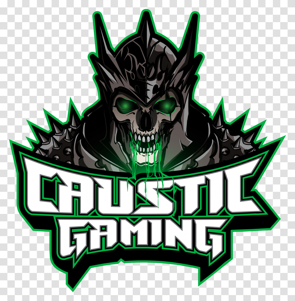 Caustic Gaming Logo, Poster, Advertisement, Flyer, Paper Transparent Png