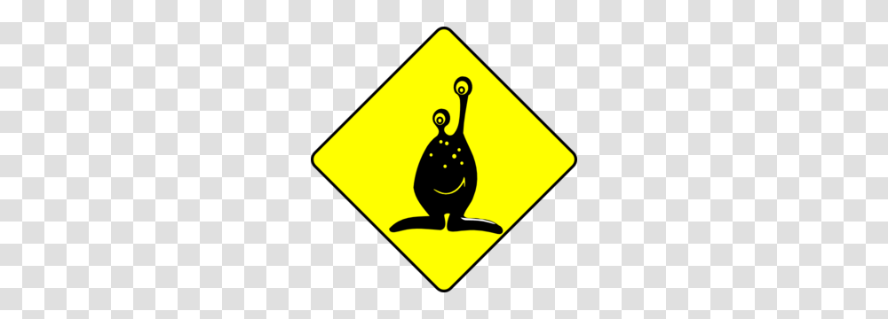 Caution Alien Clip Art, Sign, Bird, Animal Transparent Png