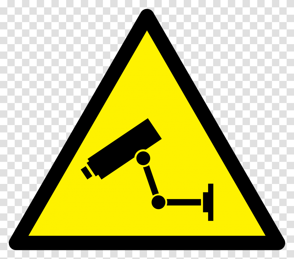 Caution Cctv Icons, Triangle, Sign, Road Sign Transparent Png