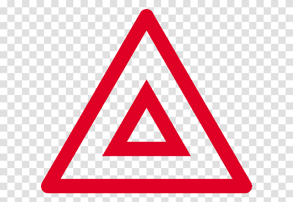 Caution Cctv In Operation Sign, Triangle Transparent Png