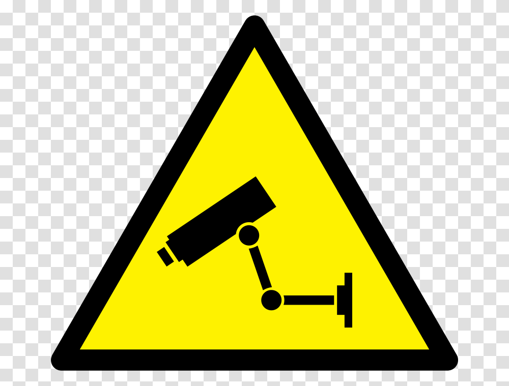 Caution Cctv, Technology, Triangle, Sign Transparent Png
