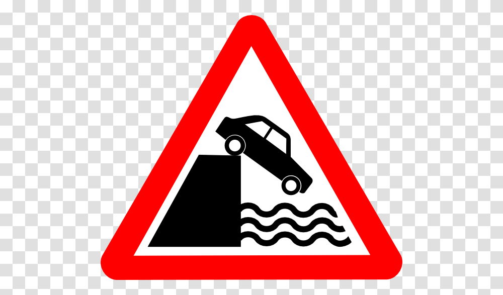 Caution Cliff Water Clip Art, Road Sign, Triangle, Stopsign Transparent ...