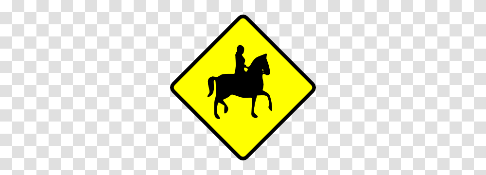 Caution Horse Ridder Crossing Clip Art, Road Sign, Mammal, Animal Transparent Png