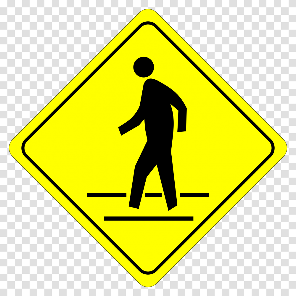 Caution Sign Clipart, Person, Human, Road Sign Transparent Png