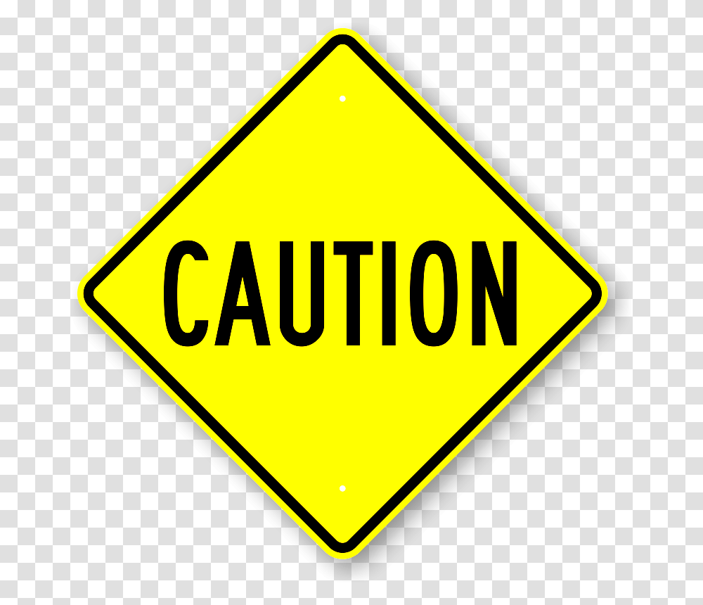 Caution Sign, Road Sign, Stopsign Transparent Png