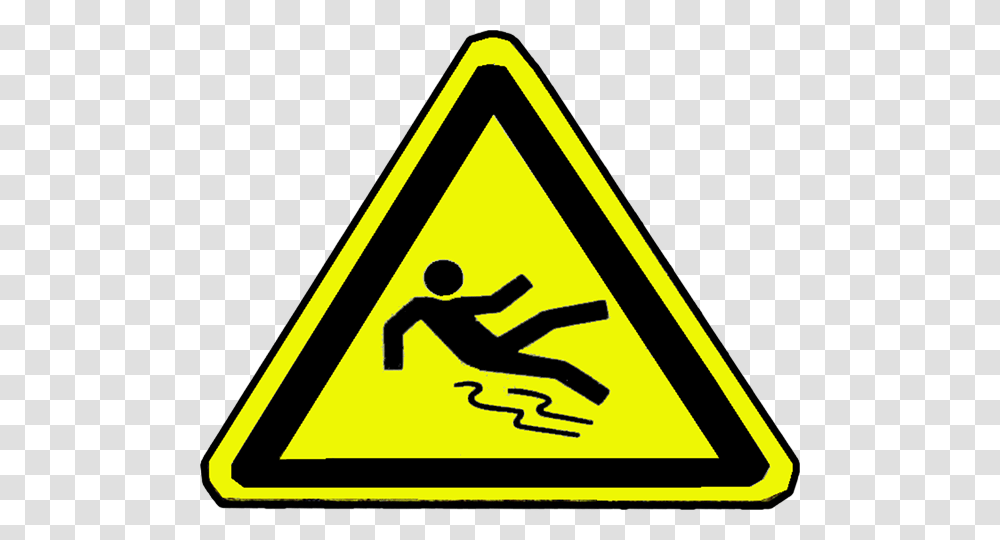 Caution Slippery, Road Sign, Triangle Transparent Png
