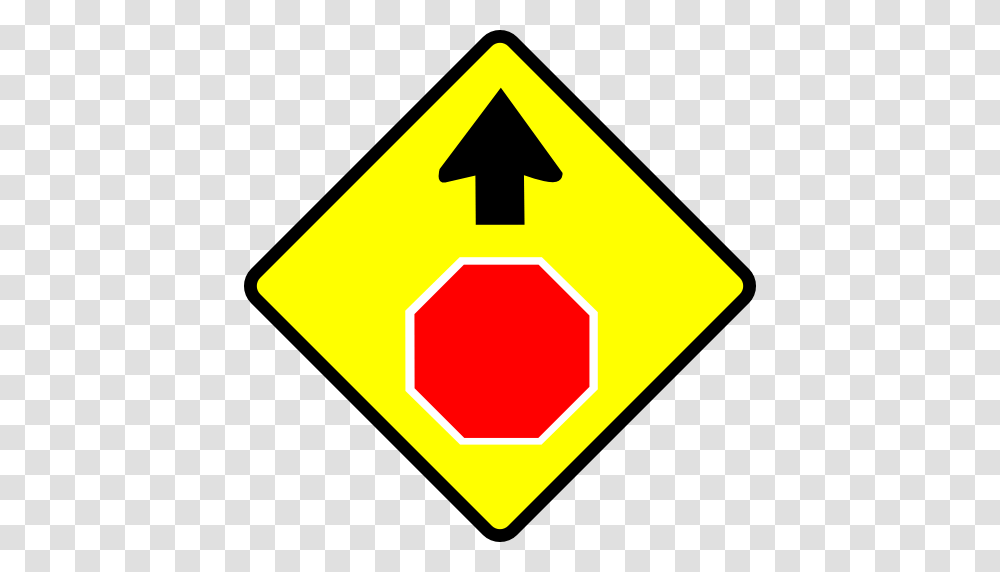 Caution Stop Sign Clipart, Road Sign, Stopsign Transparent Png