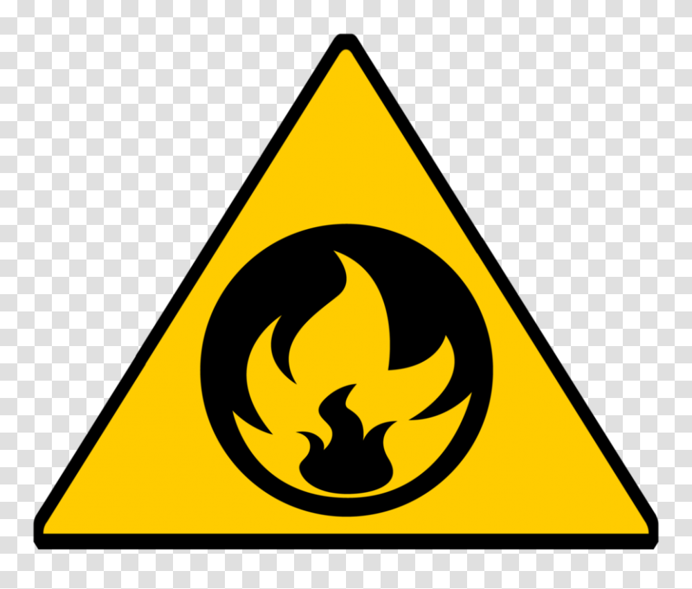 Caution Symbol Clip Art Medium Size Fire Hazard Sign, Triangle, Flame Transparent Png