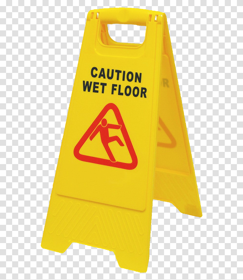Caution Wet Floor, Sign, Road Sign Transparent Png