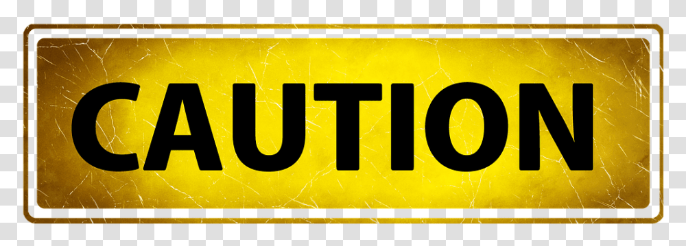 Caution Word, Vehicle, Transportation, License Plate Transparent Png
