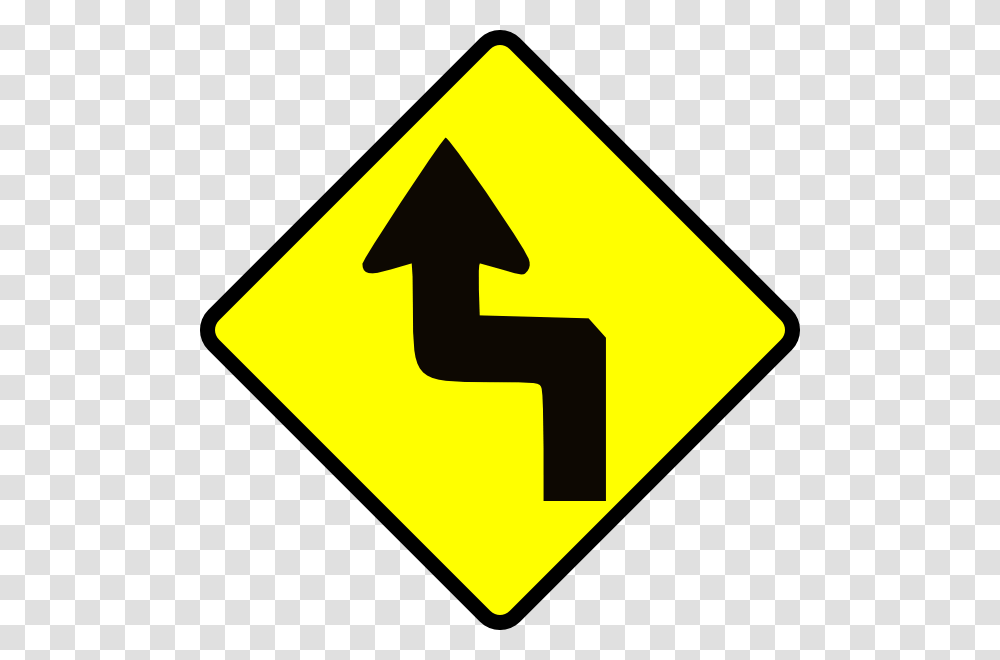 Caution Zig Zag Clip Art Free Vector, Road Sign Transparent Png