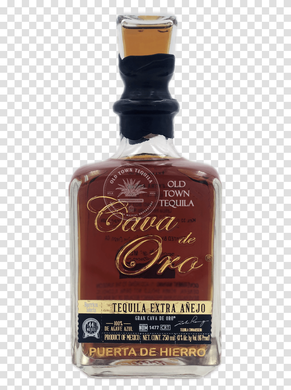 Cava De Oro Barrica Selecta Cask Strength Extra Anejo Rancho De Oro Tequila Price, Bottle, Liquor, Alcohol, Beverage Transparent Png