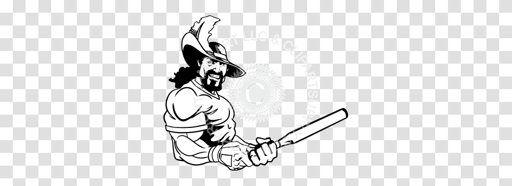 Cavalier Holding Baseball Bat, Person, Human, People, Sport Transparent Png