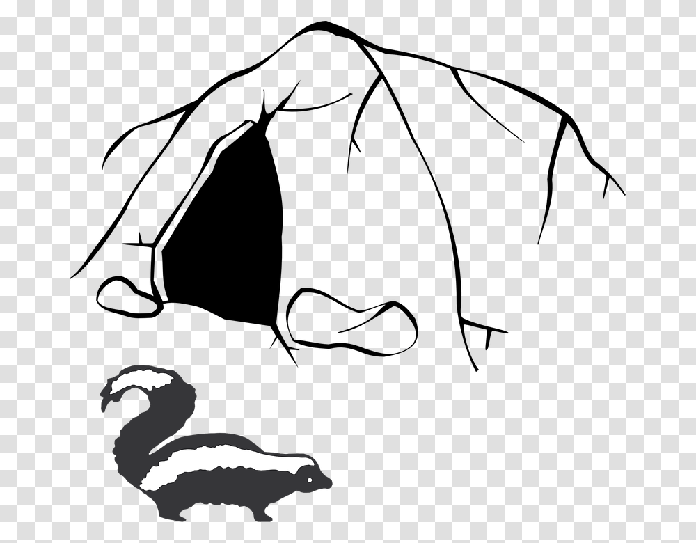 Cave Clipart Black And White, Animal, Bird, Flamingo, Waterfowl Transparent Png