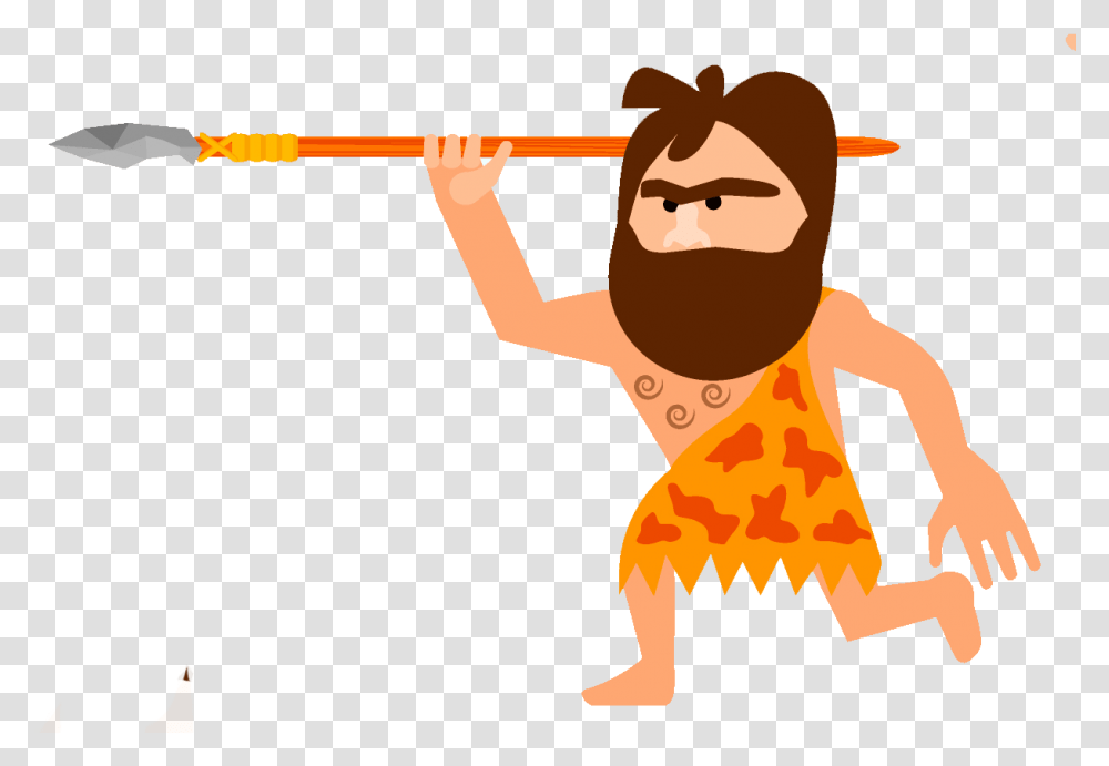 Caveman, Person, Human, Weapon Transparent Png