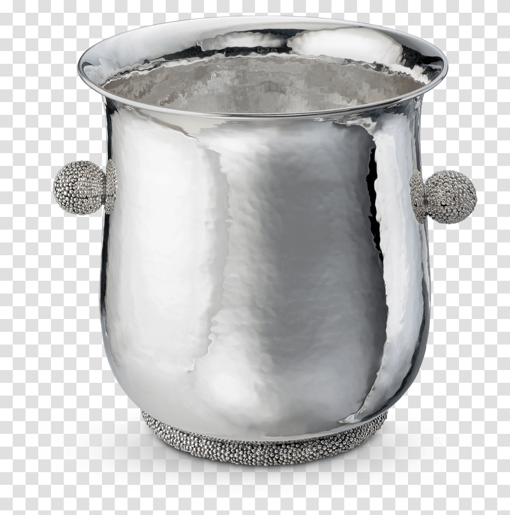 Caviar Champagne Bucket Silver, Milk, Beverage, Drink, Pottery Transparent Png