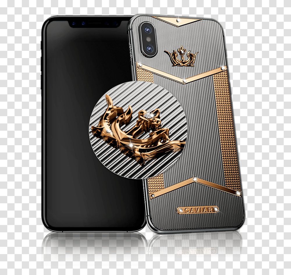 Caviar Iphone X Titano Gold Diamonds Gold Diamond Gold Iphone, Electronics, Mobile Phone Transparent Png