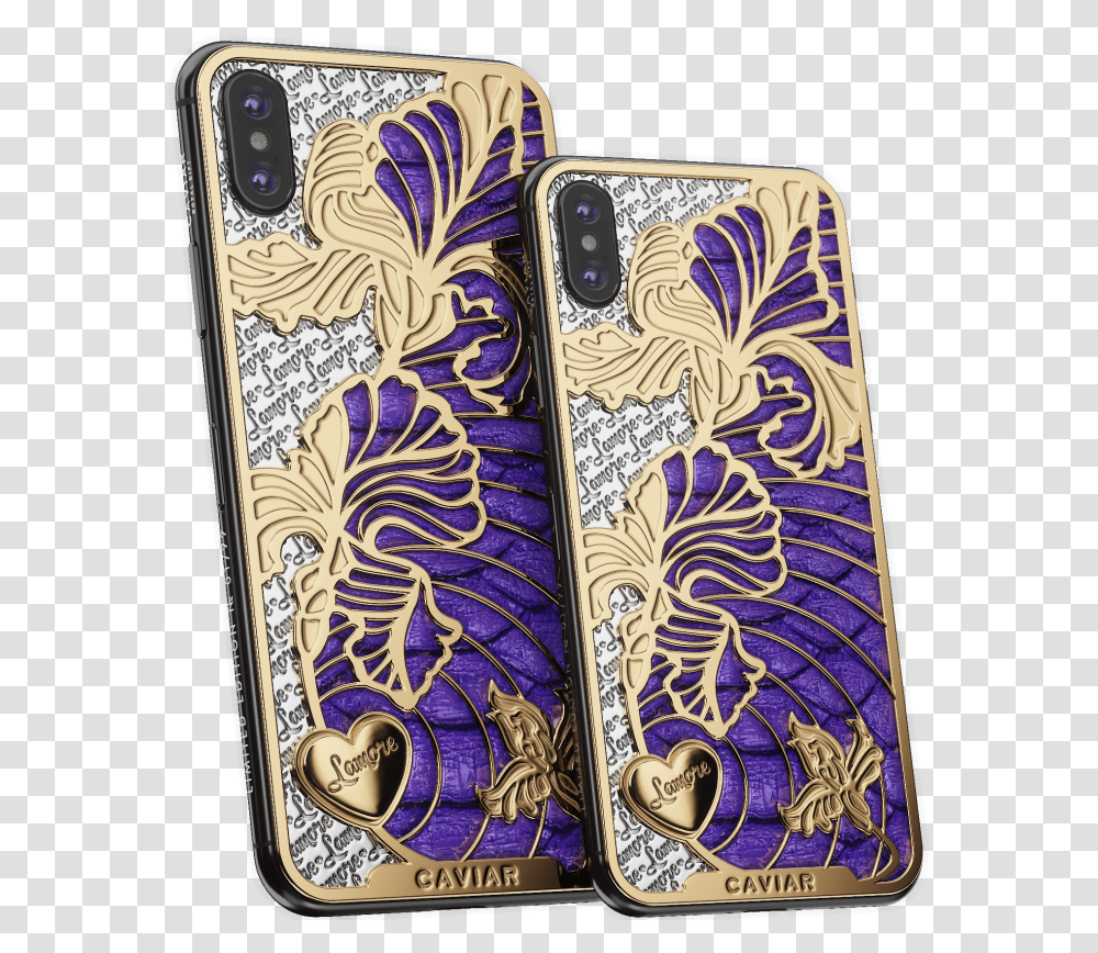 Caviar Iphone Xs Love Iris Mobile Phone Case, Electronics, Cell Phone, Floral Design, Pattern Transparent Png