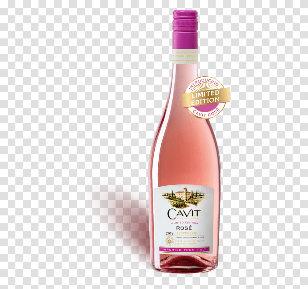 Cavit Rose Wine, Alcohol, Beverage, Drink, Bottle Transparent Png