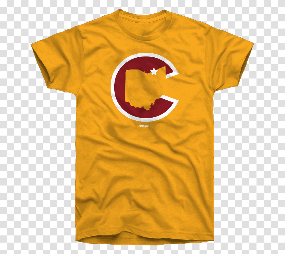Cavs C Logo Tee Sold By Team Cle Unisex, Clothing, Apparel, T-Shirt Transparent Png