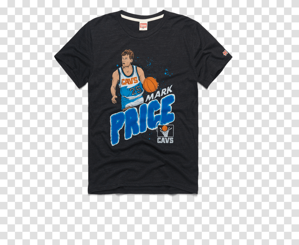 Cavs Mark Price In The Paint Short Sleeve, Clothing, Apparel, T-Shirt, Person Transparent Png