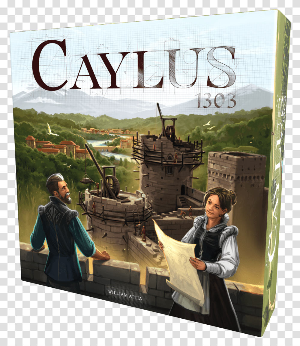 Caylus 1303 Board Game, Person, Interior Design, Advertisement Transparent Png