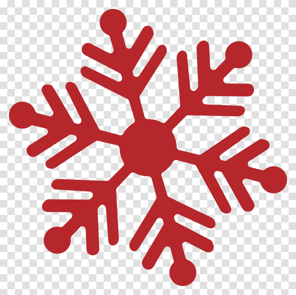 Cb Christmas Snowflake Red Snowflake Svg Transparent Png
