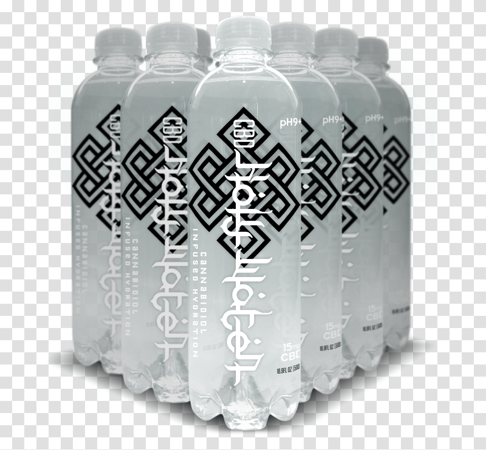 Cbd Holy Water 12 Pack Plastic Bottle, Glass, Beverage, Grenade, Bomb Transparent Png