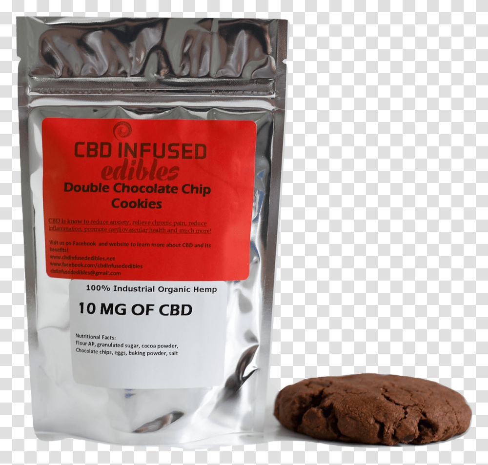 Cbd Infused Edibles Peanut Butter Cookie, Food, Bread, Dessert, Chocolate Transparent Png