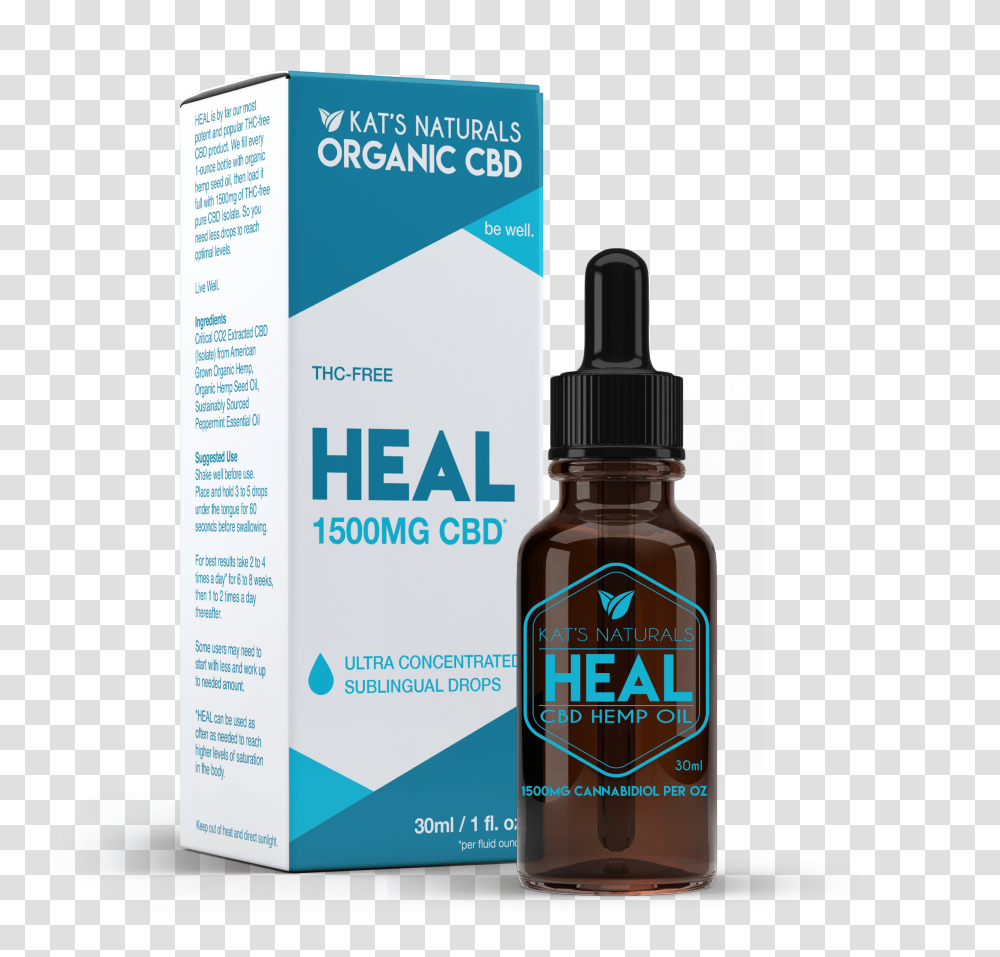 Cbd Oil Heal, Bottle, Cosmetics, Perfume, Aftershave Transparent Png