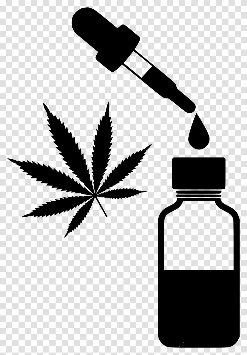 Cbd Oil Hemp Cannabis Medical Clean Concentrated Cbd Oil Drop Black, Gray, World Of Warcraft Transparent Png