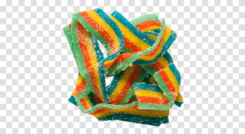 Cbd Rainbow Strips 150 Mg Rainbow Candy, Sweets, Food, Confectionery, Rug Transparent Png