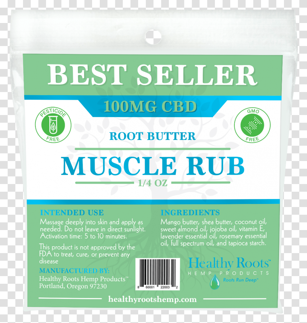 Cbd Root Butter Muscle Rub Travel Size 100mg Poster, Advertisement, Flyer, Paper, Food Transparent Png