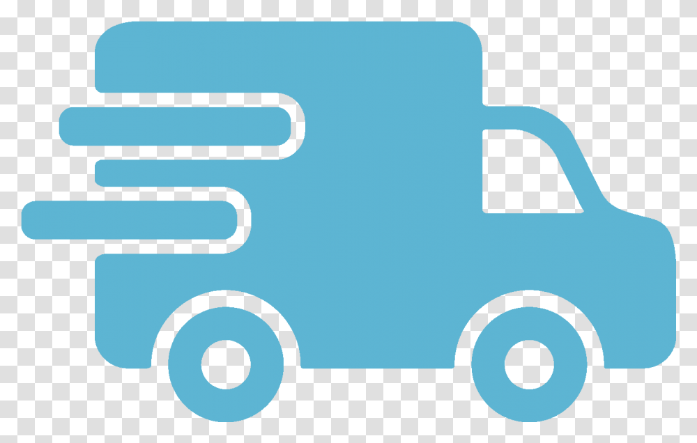 Cc 3 0 By Delivery Van Icon Clipart Full Blue Delivery Icon, Text, Symbol, Number, Outdoors Transparent Png