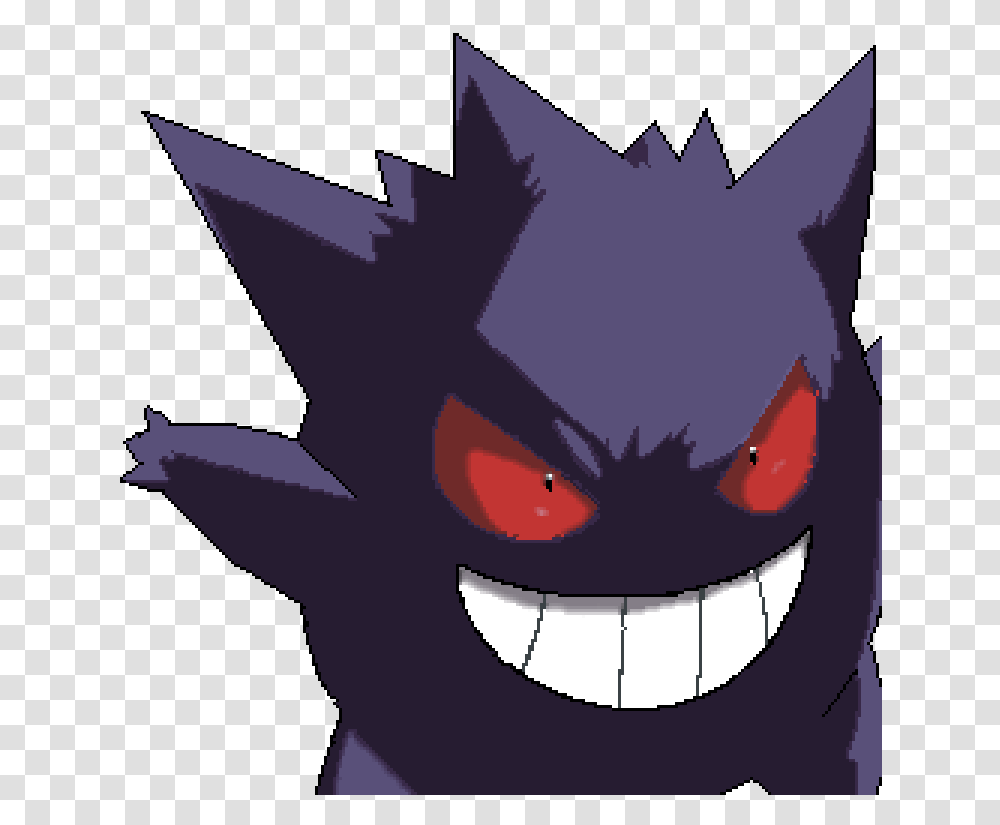 Cc First Time Doing Any Pixel Art Thought It Was Gengar Pokemon, Pet, Animal, Poster Transparent Png