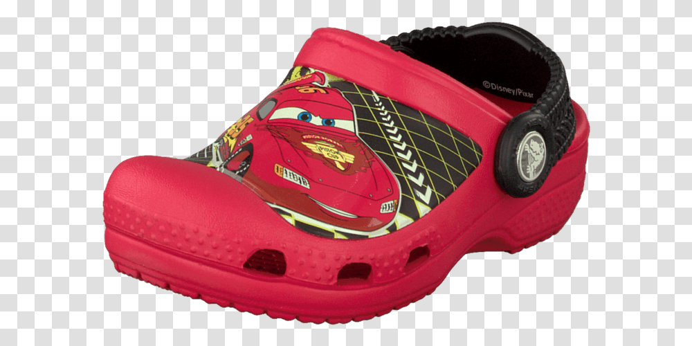 Cc Lightning Mcqueen Clog Red Lightning Mcqueen Crocs, Clothing, Apparel, Footwear, Shoe Transparent Png