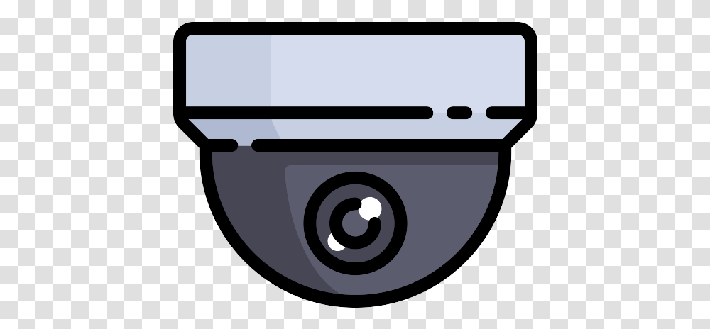 Cctv And Surveillance Video Camera In A Circle Vector Svg Vertical, Electronics, Cutlery, Airliner, Airplane Transparent Png