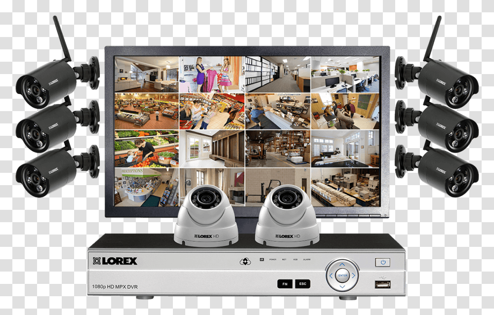 Cctv Camera, LCD Screen, Monitor, Electronics, Collage Transparent Png