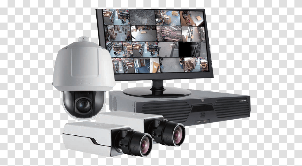 Cctv Camera Set, Monitor, Screen, Electronics, Display Transparent Png