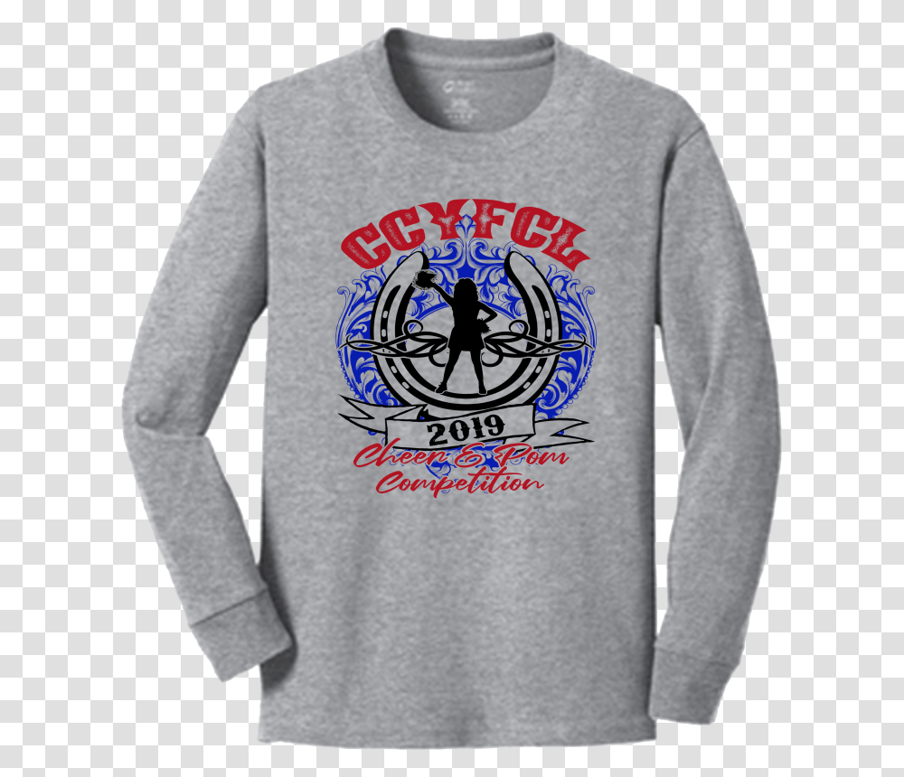 Ccyfcl 2019 Cheer Competition Long Sleeve T Shirt, Apparel, Sweatshirt, Sweater Transparent Png