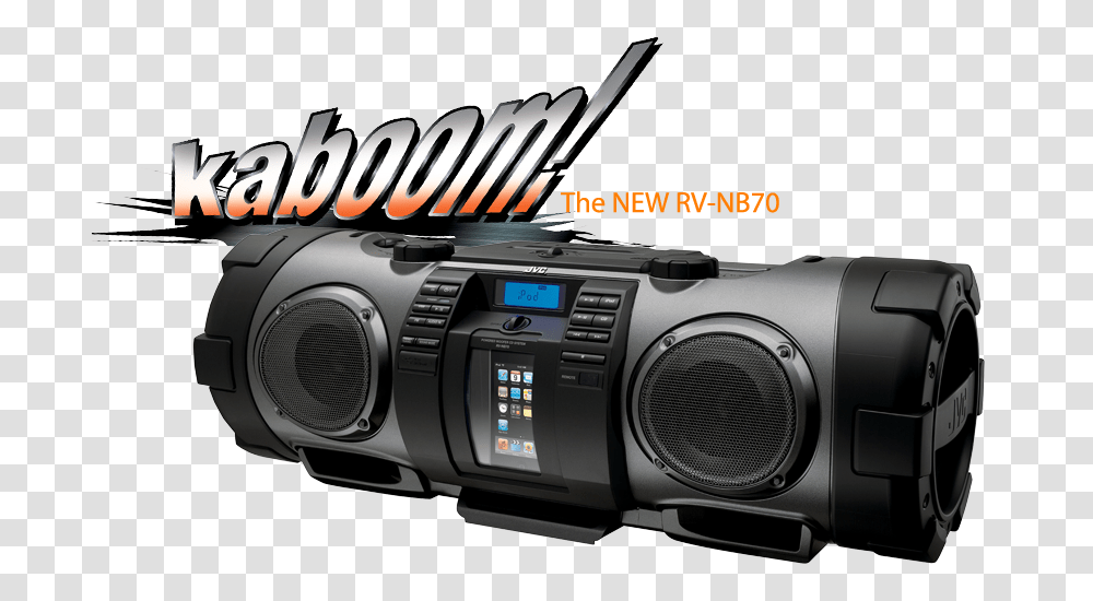 Cd Boombox With Iphoneipod Dock And Twin Super Woofers, Camera, Electronics, Stereo, Tape Player Transparent Png