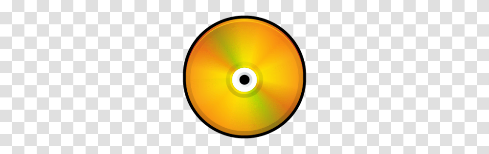 Cd Colored Orange Icon, Disk, Dvd Transparent Png