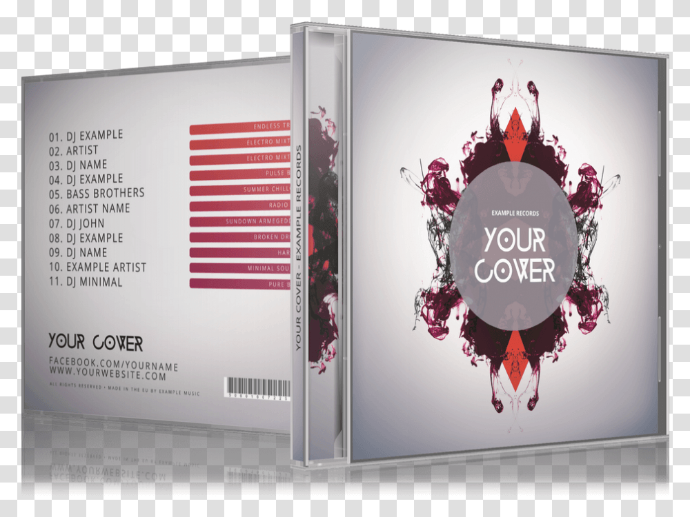 Cd Cover 3d, Label, File Binder Transparent Png