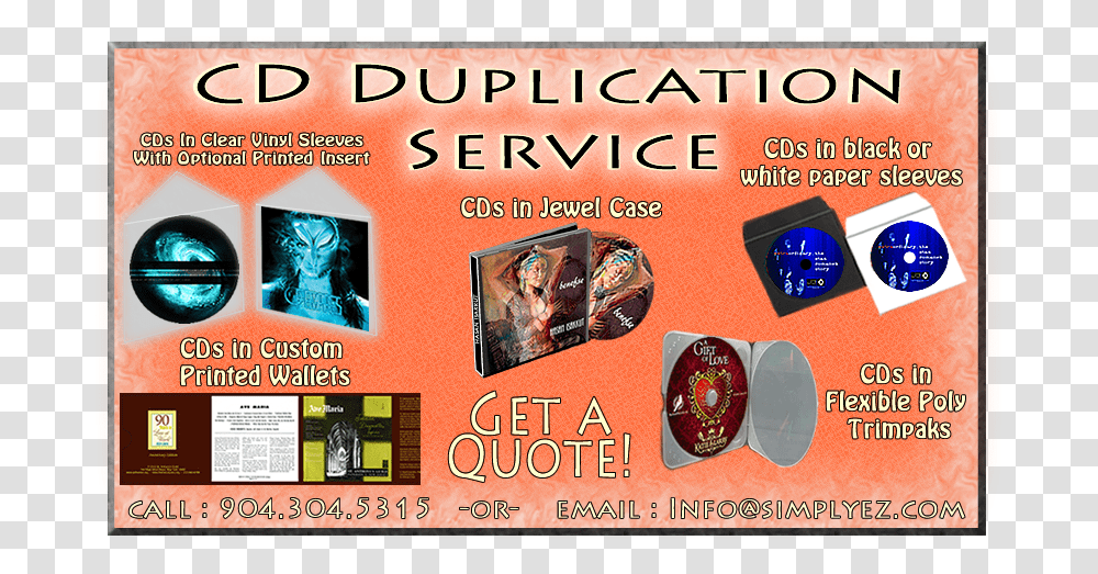 Cd Duplication Services Flyer, Poster, Advertisement, Paper Transparent Png