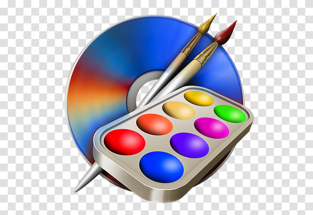 Cd Dvd Label Maker On The Mac App Store, Paint Container, Palette Transparent Png