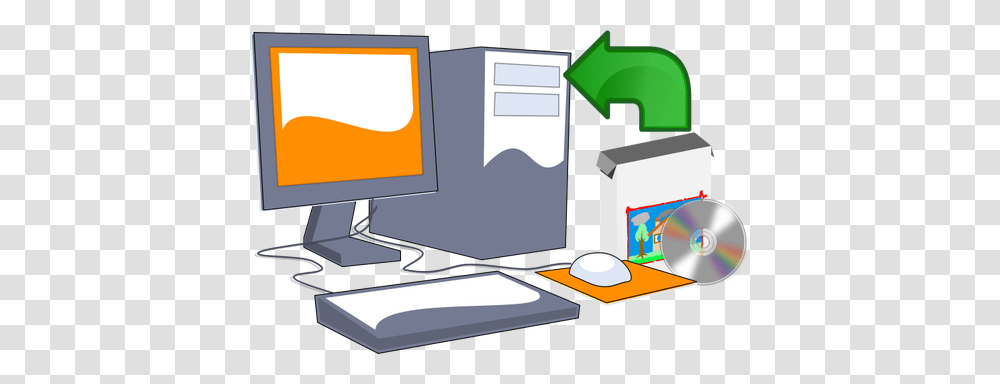 Cd Free Clipart, Monitor, Screen, Electronics, Computer Transparent Png