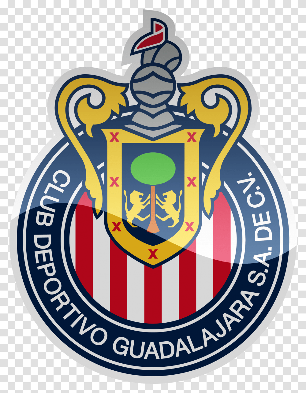 Cd Guadalajara Hd Logo Chivas Logo Dream League Soccer 2019, Trademark, Emblem, Badge Transparent Png